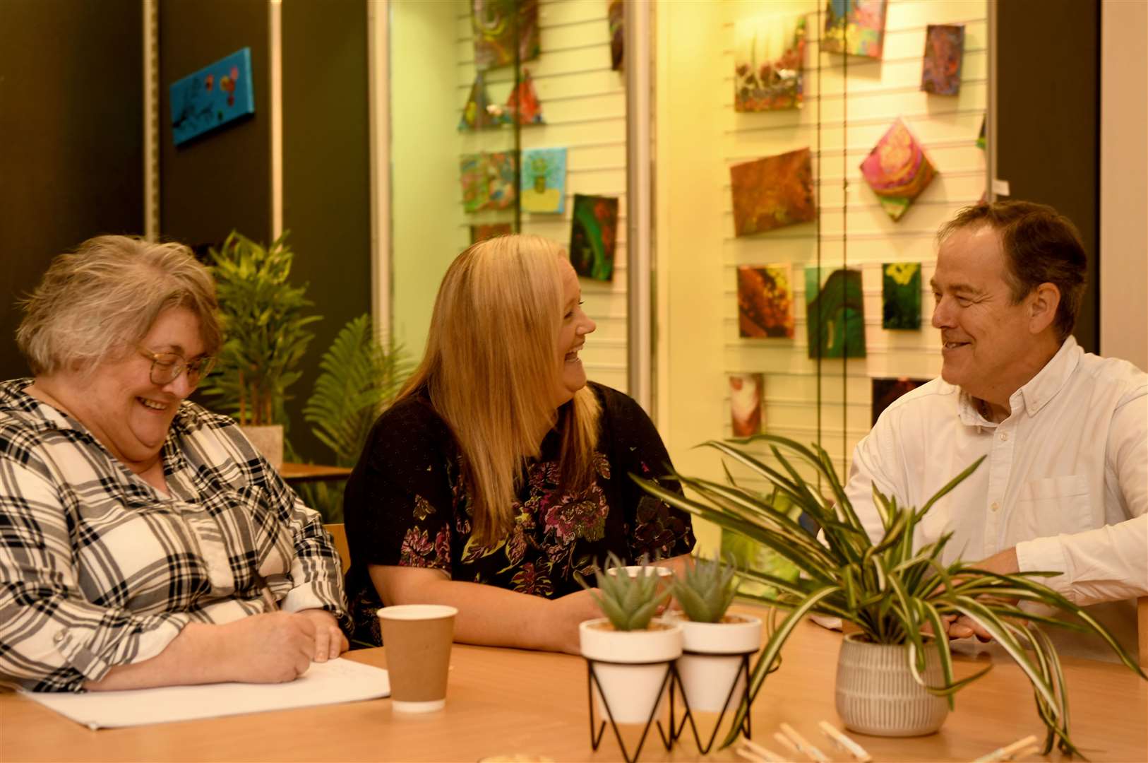 Sue Lyons, Director of Discovery College, Debbi Fraser, Peer Supporter and Peer Researcher and David Brookfield, Chief Executive.  Image: James Mackenzie